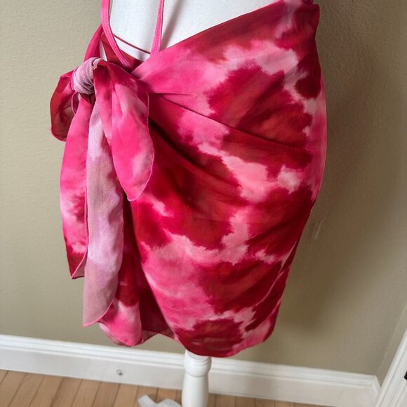 SHEIN 3 Piece Bikini Swimsuit & Sarong Cover Up Set Size Small - Picture 3 of 12